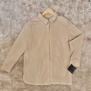 Marc New York Faux Leather Botton Up